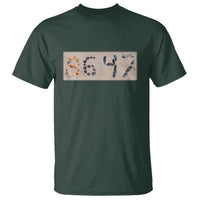 86 47 Seashell Beach Sand Graphic T Shirt Subtle Coastal Summer Political Satire