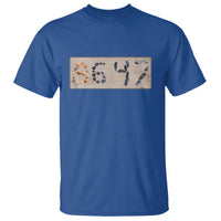 86 47 Seashell Beach Sand Graphic T Shirt Subtle Coastal Summer Political Satire