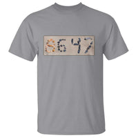 86 47 Seashell Beach Sand Graphic T Shirt Subtle Coastal Summer Political Satire