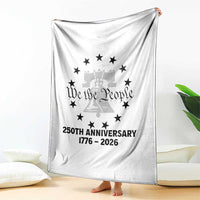 We The People 250th Anniversary Liberty Bell Throw Blanket USA 1776 to 2026 America Semiquincentennial Celebration