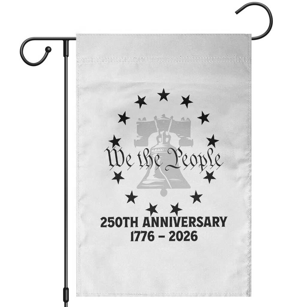 We The People 250th Anniversary Liberty Bell Garden Flag USA 1776 to 2026 America Semiquincentennial Celebration