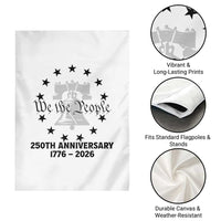 We The People 250th Anniversary Liberty Bell Garden Flag USA 1776 to 2026 America Semiquincentennial Celebration