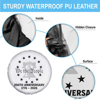We The People 250th Anniversary Liberty Bell Spare Tire Cover USA 1776 to 2026 America Semiquincentennial Celebration