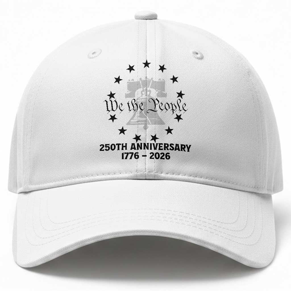 We The People 250th Anniversary Liberty Bell Baseball Cap USA 1776 to 2026 America Semiquincentennial Celebration