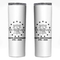 We The People 250th Anniversary Liberty Bell Skinny Tumbler USA 1776 to 2026 America Semiquincentennial Celebration
