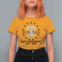 We The People 250th Anniversary Liberty Bell T Shirt For Women USA 1776 to 2026 America Semiquincentennial Celebration