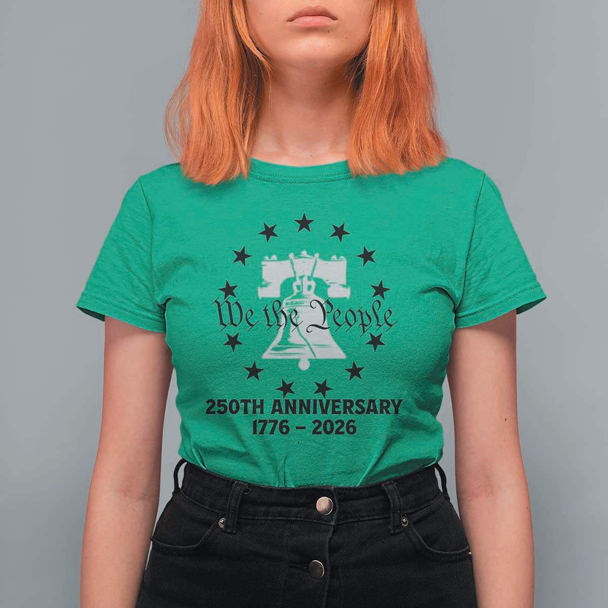 We The People 250th Anniversary Liberty Bell T Shirt For Women USA 1776 to 2026 America Semiquincentennial Celebration