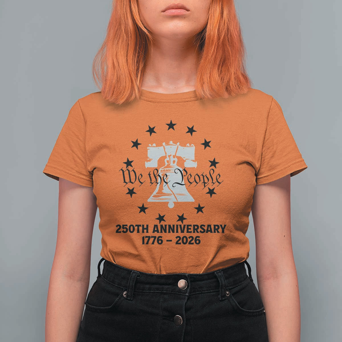 We The People 250th Anniversary Liberty Bell T Shirt For Women USA 1776 to 2026 America Semiquincentennial Celebration