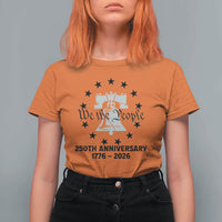 We The People 250th Anniversary Liberty Bell T Shirt For Women USA 1776 to 2026 America Semiquincentennial Celebration