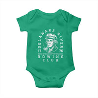Delaware River Rowing Club 1776 Vintage Funny Patriotic Baby Onesie George Washington Tired of Taxation Try Treason