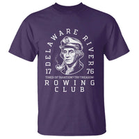 Delaware River Rowing Club 1776 Vintage Funny Patriotic T Shirt George Washington Tired of Taxation Try Treason