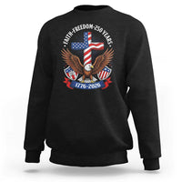 Faith Freedom 250 Years Patriotic Eagle Sweatshirt USA Flag Christian Cross 1776 to 2026 Semiquincentennial