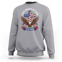 Faith Freedom 250 Years Patriotic Eagle Sweatshirt USA Flag Christian Cross 1776 to 2026 Semiquincentennial