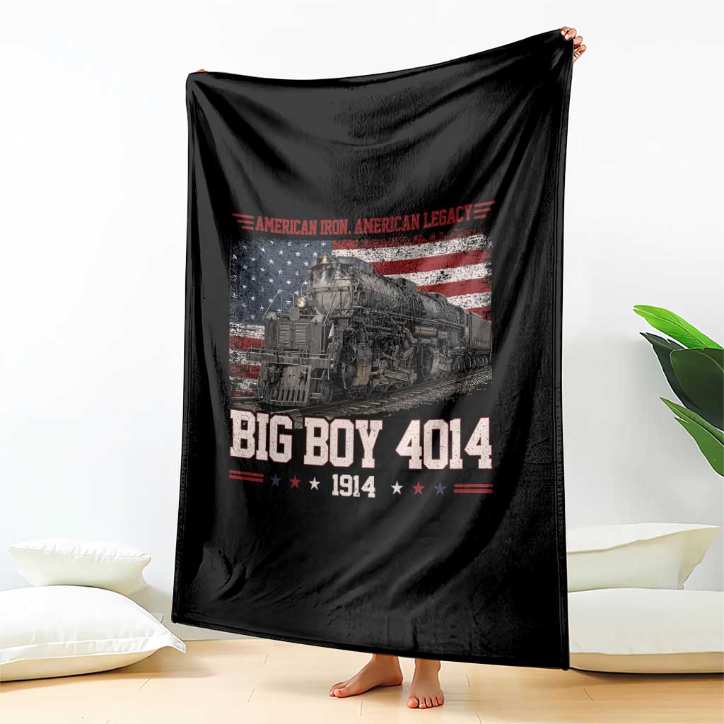 Vintage USA Steam Locomotive Patriotic Pride Throw Blanket American Iron American Legacy