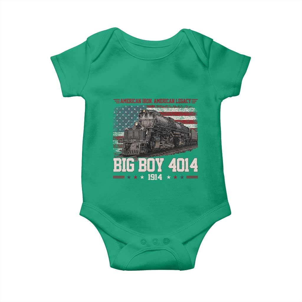 Vintage USA Steam Locomotive Patriotic Pride Baby Onesie American Iron American Legacy