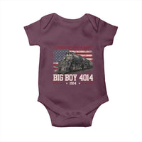 Vintage USA Steam Locomotive Patriotic Pride Baby Onesie American Iron American Legacy