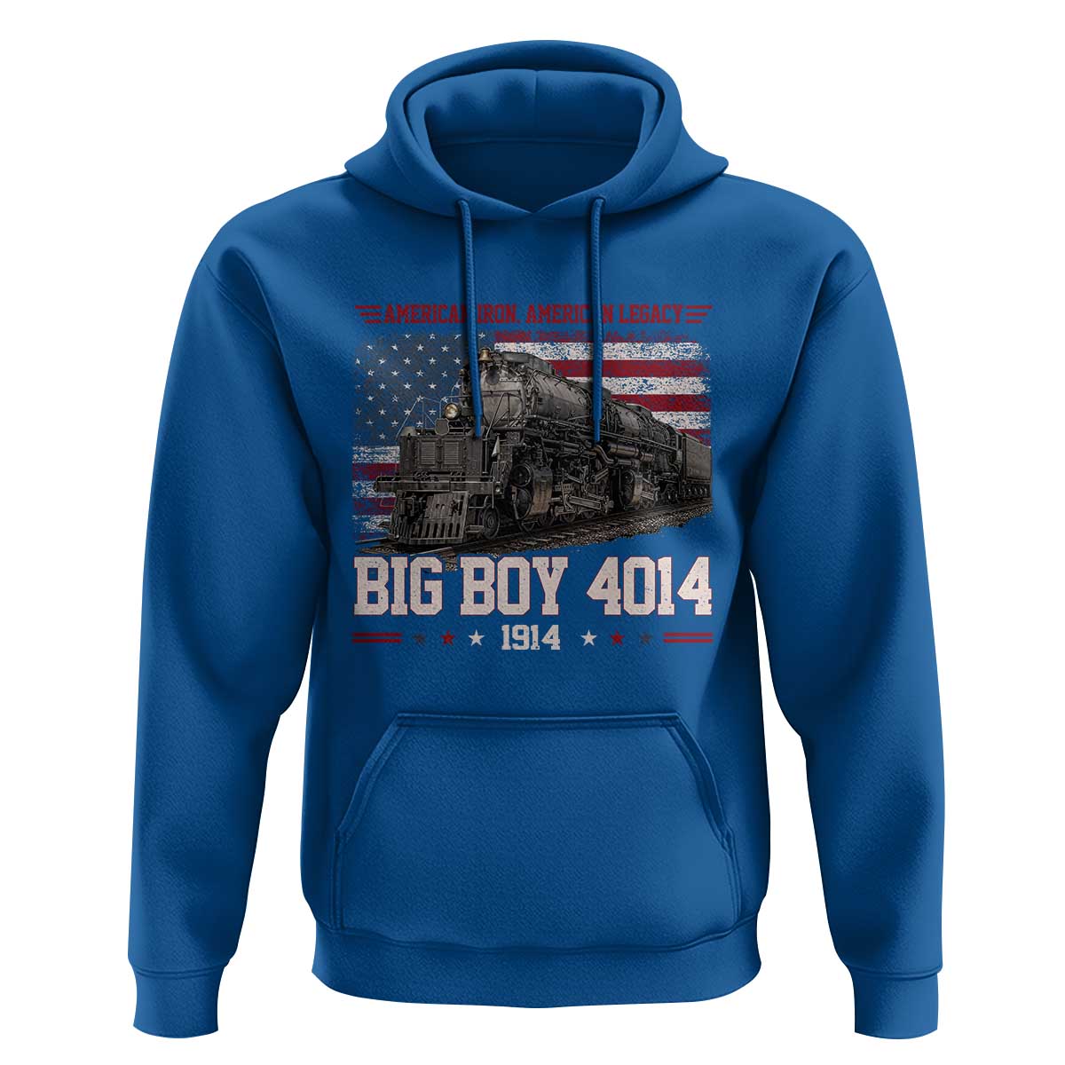 Vintage USA Steam Locomotive Patriotic Pride Hoodie American Iron American Legacy