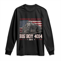 Vintage USA Steam Locomotive Patriotic Pride Long Sleeve Shirt American Iron American Legacy