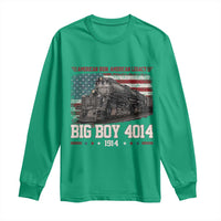 Vintage USA Steam Locomotive Patriotic Pride Long Sleeve Shirt American Iron American Legacy