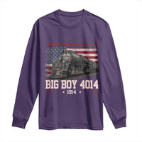Vintage USA Steam Locomotive Patriotic Pride Long Sleeve Shirt American Iron American Legacy