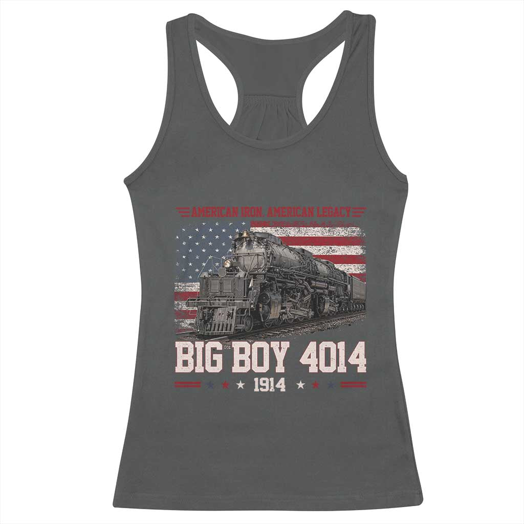 Vintage USA Steam Locomotive Patriotic Pride Racerback Tank Top American Iron American Legacy