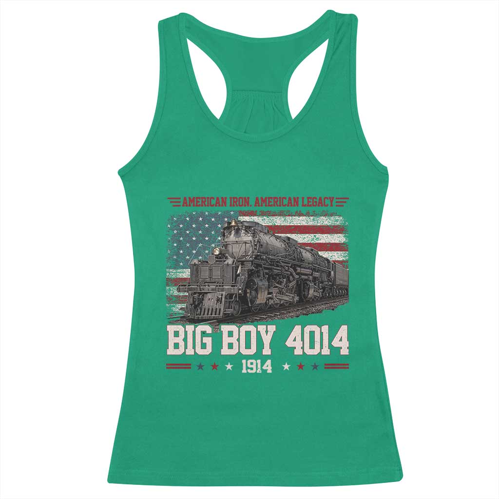 Vintage USA Steam Locomotive Patriotic Pride Racerback Tank Top American Iron American Legacy