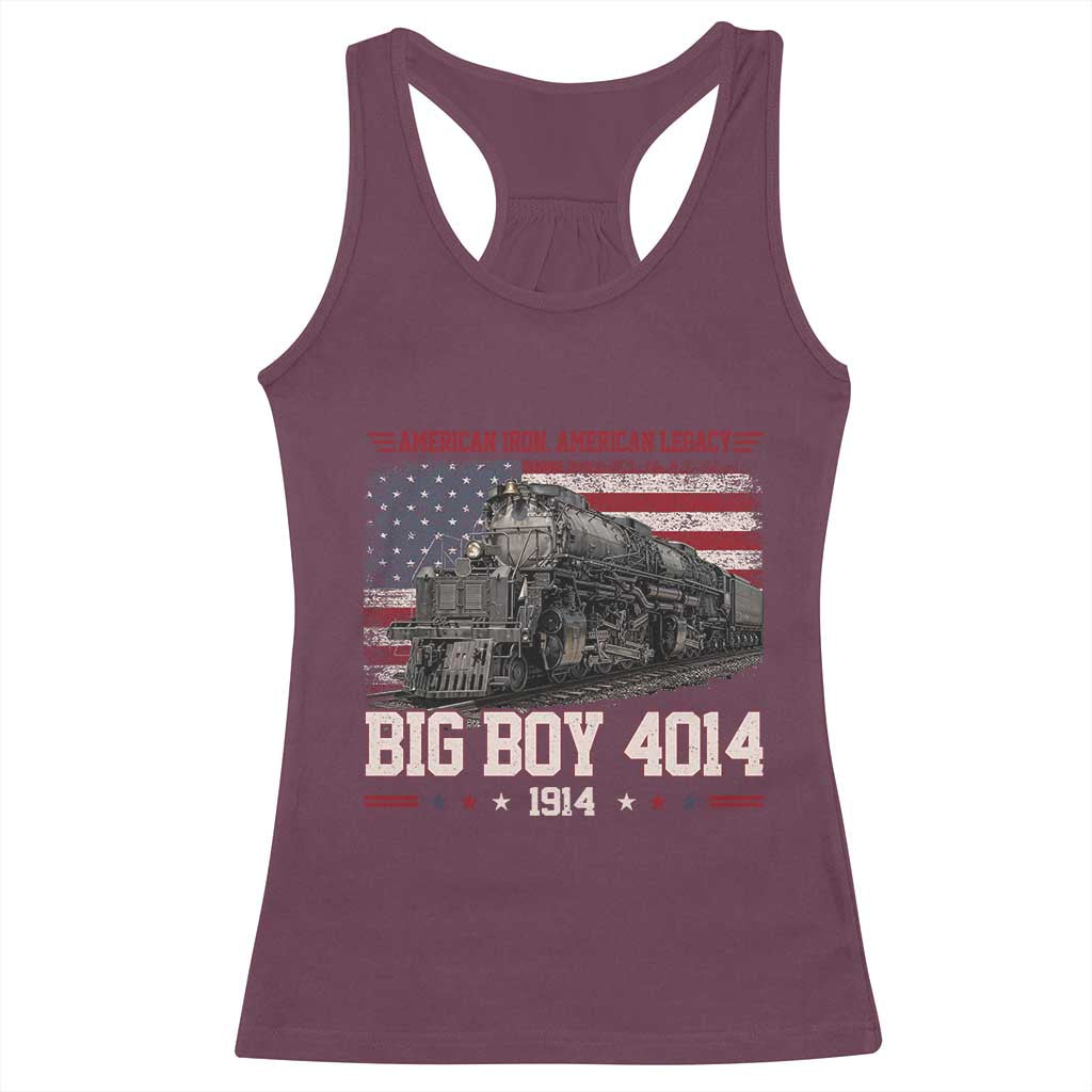 Vintage USA Steam Locomotive Patriotic Pride Racerback Tank Top American Iron American Legacy