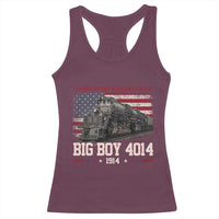 Vintage USA Steam Locomotive Patriotic Pride Racerback Tank Top American Iron American Legacy