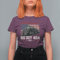 Vintage USA Steam Locomotive Patriotic Pride T Shirt For Women American Iron American Legacy