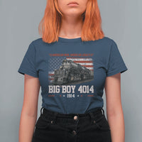 Vintage USA Steam Locomotive Patriotic Pride T Shirt For Women American Iron American Legacy