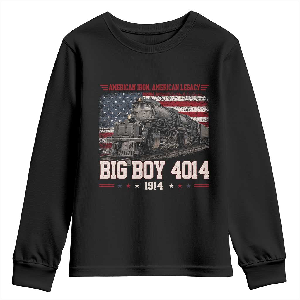 Vintage USA Steam Locomotive Patriotic Pride Youth Sweatshirt American Iron American Legacy
