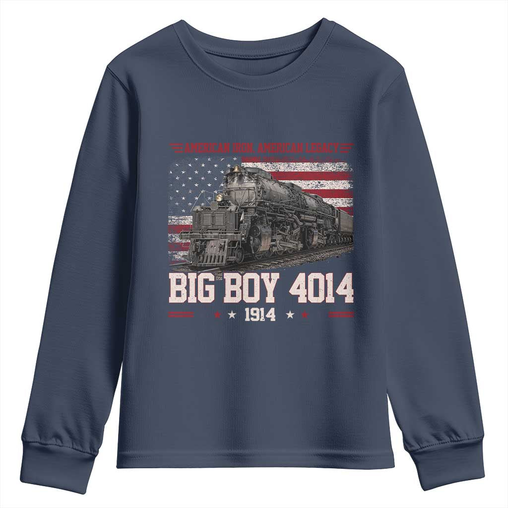 Vintage USA Steam Locomotive Patriotic Pride Youth Sweatshirt American Iron American Legacy