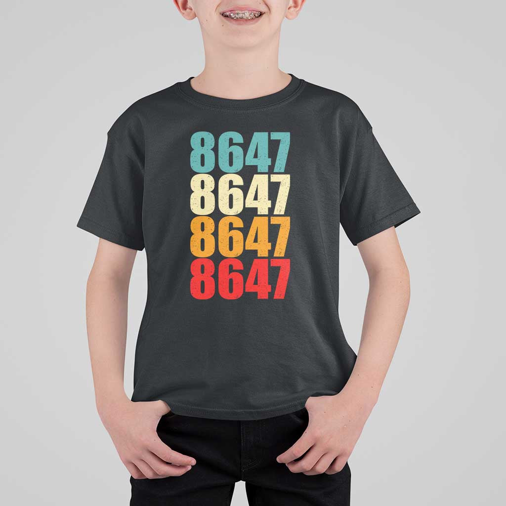 8647 Retro Vintage Color Palette T Shirt For Kid Minimalist Coded Political Satire