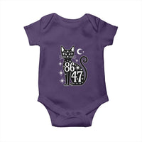 86 47 Celestial Black Cat Mystic Baby Onesie Moon Stars Coded Political Satire