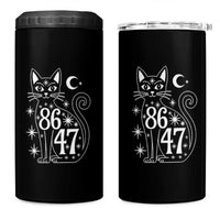 86 47 Celestial Black Cat Mystic 4 in 1 Can Cooler Tumbler Moon Stars Coded Political Satire