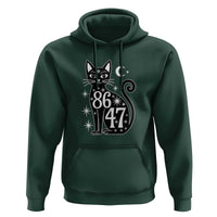 86 47 Celestial Black Cat Mystic Hoodie Moon Stars Coded Political Satire