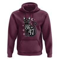 86 47 Celestial Black Cat Mystic Hoodie Moon Stars Coded Political Satire