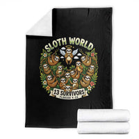 Sloth World 13 Survivors Animal Rescue Throw Blanket Memorial Tribute and Florida Wildlife Protection