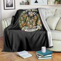 Sloth World 13 Survivors Animal Rescue Throw Blanket Memorial Tribute and Florida Wildlife Protection