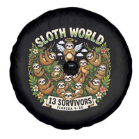 Sloth World 13 Survivors Animal Rescue Spare Tire Cover Memorial Tribute and Florida Wildlife Protection