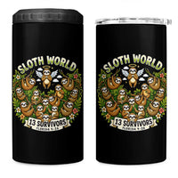 Sloth World 13 Survivors Animal Rescue 4 in 1 Can Cooler Tumbler Memorial Tribute and Florida Wildlife Protection