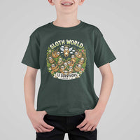 Sloth World 13 Survivors Animal Rescue T Shirt For Kid Memorial Tribute and Florida Wildlife Protection