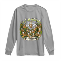 Sloth World 13 Survivors Animal Rescue Long Sleeve Shirt Memorial Tribute and Florida Wildlife Protection