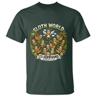 Sloth World 13 Survivors Animal Rescue T Shirt Memorial Tribute and Florida Wildlife Protection