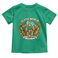 Sloth World 13 Survivors Animal Rescue Toddler T Shirt Memorial Tribute and Florida Wildlife Protection