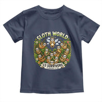 Sloth World 13 Survivors Animal Rescue Toddler T Shirt Memorial Tribute and Florida Wildlife Protection