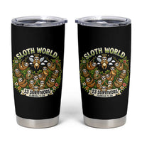 Sloth World 13 Survivors Animal Rescue Tumbler Cup Memorial Tribute and Florida Wildlife Protection