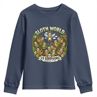 Sloth World 13 Survivors Animal Rescue Youth Sweatshirt Memorial Tribute and Florida Wildlife Protection