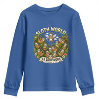 Sloth World 13 Survivors Animal Rescue Youth Sweatshirt Memorial Tribute and Florida Wildlife Protection
