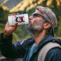 Free As A Cat Since 1776 Funny Patriotic 4 in 1 Can Cooler Tumbler Cool American Flag Sunglasses Cat 250th Anniversary Semiquincentennial